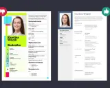 Dwa CV Karoliny Wójcik, studentki finansów i rachunkowości. Jedno z nich jest bardziej rozbudowane, drugie krótsze, co może pomóc w wyborze najlepszego sposobu, jak napisać bio.